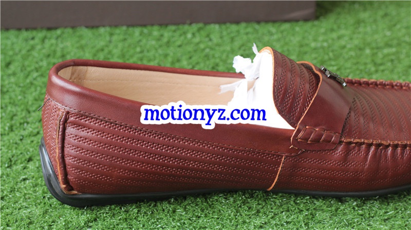 Men Brand Leather Shoes Brown